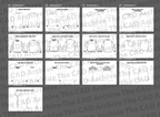 Grid of sweatshirt designs with labels on a gray background