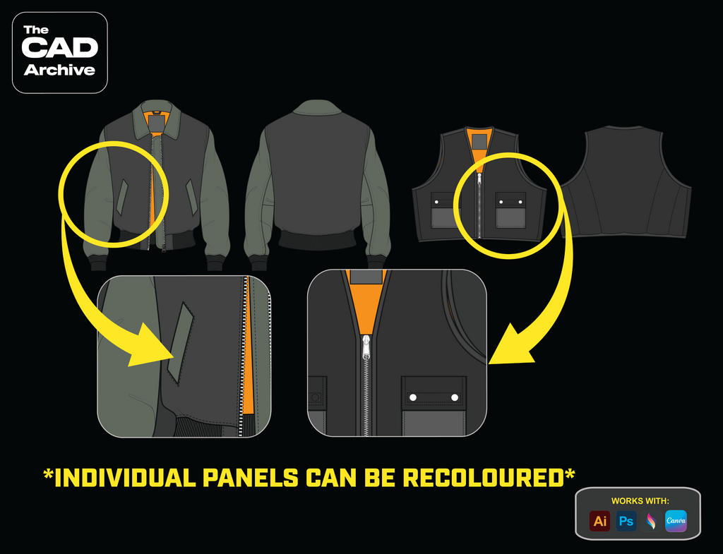 individual panel recolour cads