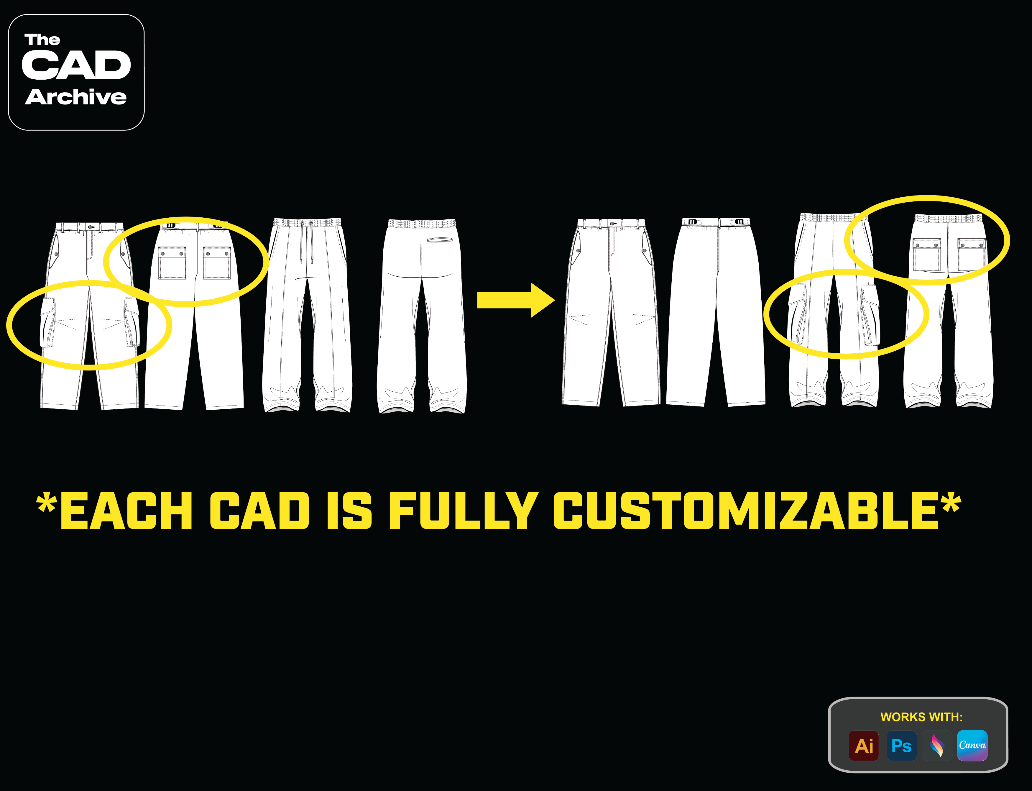 fully customisable vector cads 