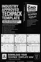 industry approved techpack template for designers and brand owners 